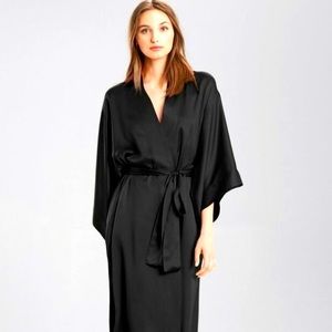 Josie Natori Key Silk Kimono Robe